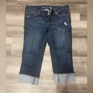 NEW AE Artis Dark Blue Cropped Jeans